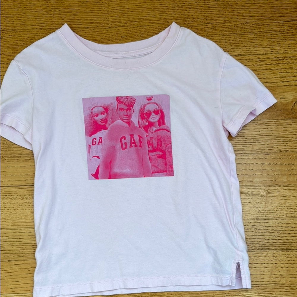 GAP Pink Short Sleeve Barbie Tee M
